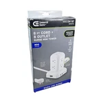 Commercial Electric Surge Protector Tower 8 Outlet 4 Usb-c 6FT Cord. Fixed Price $18.99.