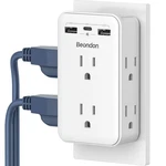 2 To 3 Prong Outlet Adapter, Beondon Extender With PORTS(1 Usb-c.... Fixed Price $24.18.