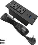 Usb Recessed Power Strip Fast Charge Desktop Station 2 Outlets (pd. Fixed Price $25.27.