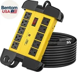 10-OUTLETS Heavy Duty Power Strip Metal Surge Protector With Amps, 15-FOOT. Fixed Price $49.00.