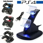 For PS4 PLAYSTATION4 Controller Dual Usb Charger Led Dock Charging Stand. Fixed Price $15.99.