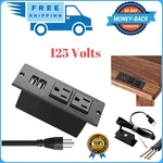 Power Strip Smart Socket Plug Desktop Grommet 2 Outlet & Usb Ports New. Fixed Price $16.84.