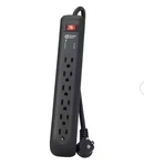 Commercial Electric 8 Ft Cord + 6 Outlets Surge Protector. Fixed Price $15.95.