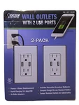 Feit Electric Wall Outlets With 2 Usb Rapid Charging Ports 3.4 Amps. Fixed Price $24.99.
