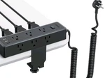 Ntonpower Black Elastic Coiled Extension Cord Standing Desk Strip. Fixed Price $47.50.