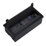 Webang Desktop Multimedia Hidden Connectivity Outlet Box, Black Color. Fixed Price $29.00.