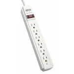 Tripp Lite TLP606 Outlet Strip, Surge, 5-15R, 5-15P, Ft., Light Gray. Fixed Price $21.85.