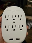 Surge Outlet 2 Usb Port Wall Adapter Protected & Grounded- Globe #78614 H3. Fixed Price $5.95.