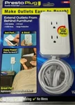 As Seen On Tv Presto Plug Peel And Stick Outlet Extender. Fixed Price $19.95.