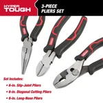 Heavy-duty Pliers Set With Ergonomic Soft Grip Handles Tools 3-PIECE. Fixed Price $20.91.