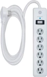 6 Outlet Surge Protector, 10 Ft Extension Cord, Power Strip, 800 Joules, Flat. Fixed Price $24.99.