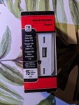 Nib! Legrand TM826USBWCCV6 Pass & Seymour Charger, 2-OUTLET, White, 15-AMP. Fixed Price $6.99.