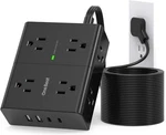 10FT Extension Cord With 8 Outlets & 4 Usb Ports For Office Dorm Room. Fixed Price $24.64.