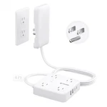 Regleta Enchufes Plana 6FT 4 Puertos Usb Protector Sobretension Cubierta Blanca. Fixed Price $38.99.