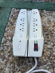 Dual Surge Protector Power Strip Extension Cord 11FT Total 7FT+4FT Indoor. Fixed Price $14.08.