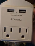 Powrui AHR-313 Adapter With 2 Ac Outlets And Usb Ports. Fixed Price $15.51.