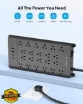 Trond Surge Protector Power Strip 22 Outlets Usb 4000J 15FT Flat Plug. Fixed Price $70.98.