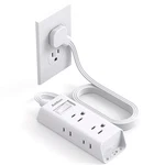 Cruise Essentials - Flat Plug Power Strip, Addtam 5 Ft Ultra Extension C.... Fixed Price $16.16.