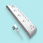 Grip 8-OUTLET Surge Protector- 6FT Flat Plug Usb-c + Usb-a) 4200J White. Fixed Price $24.99.