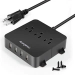 Power Strip With Usb - Wall Mountable 4 Ports & 3 Outlets. Fixed Price $18.26.