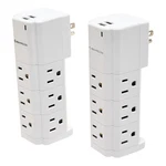 Tech Impressions 2-PACK Swivel Power Strips For Up To 11 Devices White/white New. Fixed Price $29.99.