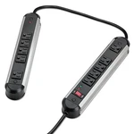 Fellowes 10-OUTLET Metal Split Surge Protector, 6 Foot Cord, 1,250 Joules (99082. Fixed Price $72.40.