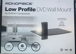 Monoprice Low Profile Dvd Wall Mount Black Tempered Glass For Av Components. Fixed Price $16.00.