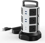 10FT Power Strip Tower Surge Protector Electric Charging Station With 13A 12. Fixed Price $80.37.