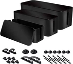 Cable Organizer Box Set Of Three, Power Cover Cord Holder Surge Protector For. Fixed Price $60.30.