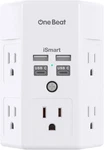 One Beat 1680J White 5AC Outlets + 4 Usb Ports 15.5W Surge Protector Power Strip. Fixed Price $16.95.