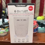 Cyberpower P6WUCL 6-OUTLET Wall Mount Surge Protector With Usb And Night Light,. Fixed Price $13.25.
