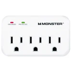 Monster 1601 White 1200J 3-OUTLET Just Power Up Surge Protector Wall Tap. Fixed Price $13.38.