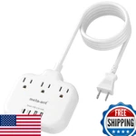 2 Prong Power Strip 10 Extension Cord, Meta-ant To 3 Outlet Adapte. Fixed Price $48.83.