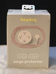 Heyday 3-OUTLET Surge Protector With 6' Extension Cord- Stone White. Fixed Price $14.99.