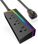 Titan 3-OUTLET Gaming Power Strip, 8FT Cord, Led Light 360 Plug. Fixed Price $7.99.