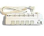 6FT Power Strip 2 Usb 5 Outlet 90 Swivel Rotate Socket Individual Switch Surge. Fixed Price $29.99.
