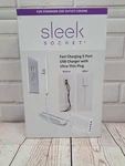Sleek Socket Universal For Duplex Outlet Sizes 5 Ports Usb 2.4A - Nib. Fixed Price $15.89.