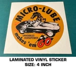 Micro-lube Unhobbles Horsepower Laminated Vinyl Decal Sticker Racing-ac Cobra. Fixed Price $9.39.