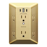 Lider 6 Outlet Surge Protector Extender With 20W 4.2A 3 Usb Type A/c Chargers.... Fixed Price $43.27.