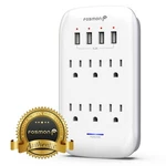 6 Outlet Extender 1225J Surge Protector With 4 Usb Charger Port Wall Adapter Tap. Fixed Price $19.99.