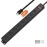 8 Outlets Metal Heavy Duty Power Strip With 12 Ft 14AWG Cord,wide Space.... Fixed Price $39.59.