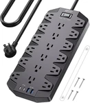 Surge Protector Power Strip, Superdanny Ac Outlets With 4 Usb Ports, 1875W/15. Fixed Price $41.85.