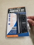 Tripp Lite Protect It! Direct Wall Mount/plug-in Surge Suppressor, 4 Outlets. Fixed Price $10.00.