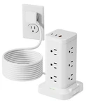 15-IN-1 Power Strip Tower With Surge Protector 1800J, Fast Charging PD2.... Fixed Price $60.60.