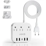 European Plug Adapter, Unidapt To Power Strip For Eu/uk/us White. Fixed Price $33.99.