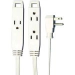 Axis 3-OUTLET Indoor Extension Cord With Flat-profile Plug 8-FOOT, White. Fixed Price $12.52.