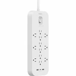 Belkin SRA007P12TT6 6FT 12-OUTLETS Surge Protector Usb-c/a 4000J Power Strip Wht. Fixed Price $45.41.