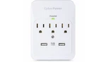 Cyberpower 3-OUTLET Surge Protector Wall Tap With 2 Usb Ports. Fixed Price $26.98.