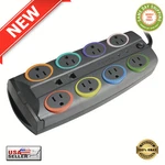Kensington Smartsockets 8-OUTLET 8FT Cord 3090 Joules Premium Surge Protector. Fixed Price $49.00.