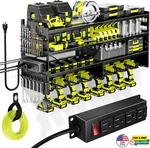Power Tool Organizer Wall Mount With Charging Station Large Heavy Duty Storage. Fixed Price $117.99.